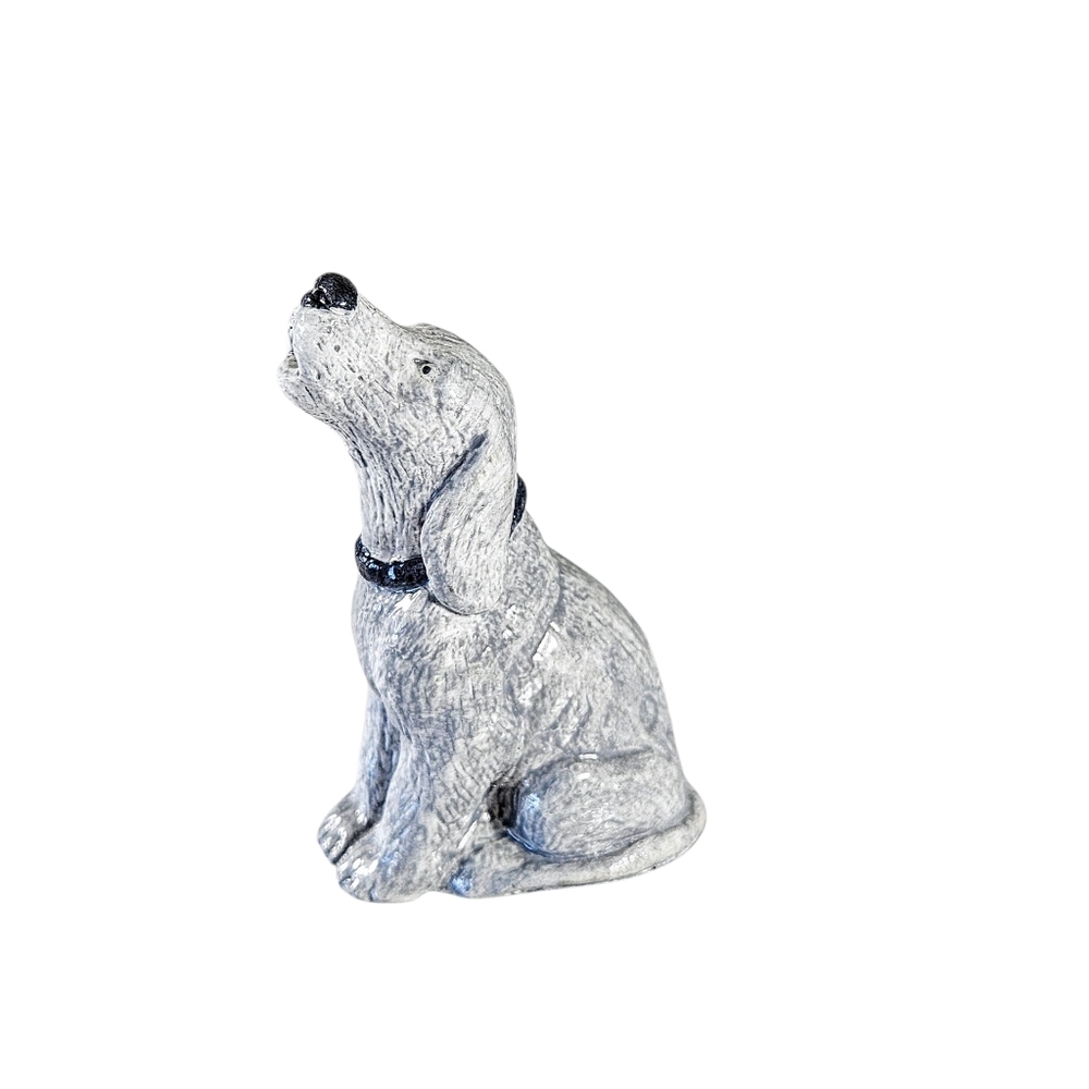 Vintage Miniature Accents Unlimited Howling Dog 2.5 in